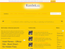 Tablet Screenshot of kambek.cz